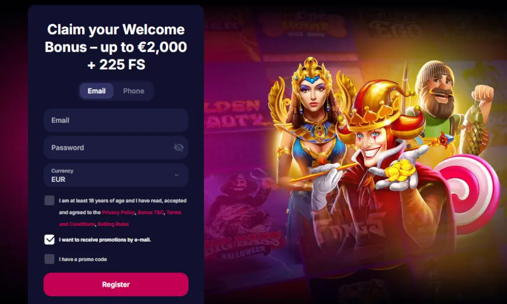 NV Casino registreringsformulÀr och vÀlkomstbonus kampanjerbjudande